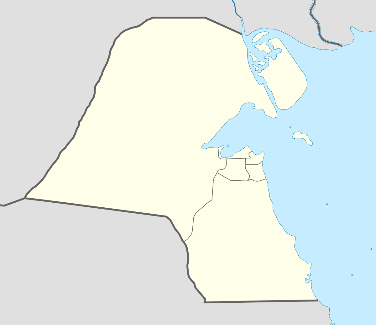 خريطة الكويت صماء