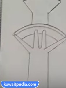 رسم برج التحرير بالرصاص