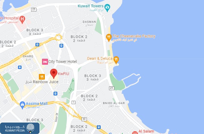 عنوان وحدة التحريات المالية