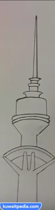 رسم برج التحرير بالرصاص