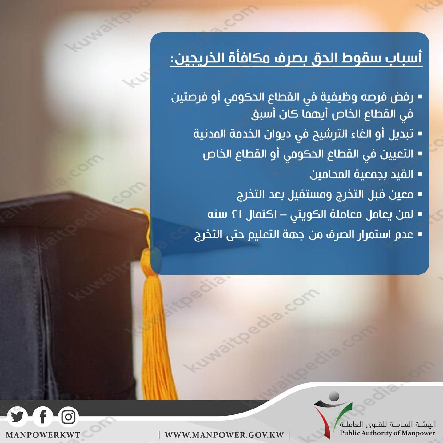 كم مكافأة الخريجين