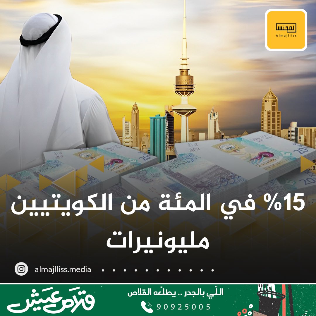 كم نسبة المليونيرات في الكويت لعام 2023