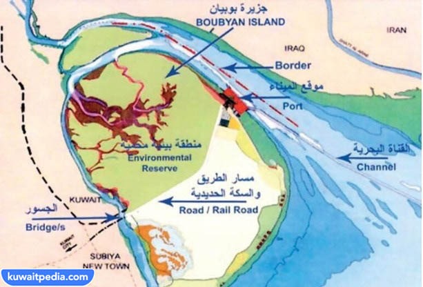 مساحة ميناء مبارك الكبير.