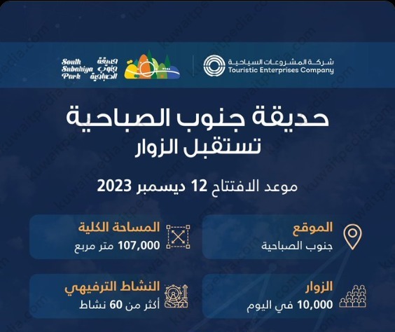 رابط حجز تذاكر حديقة جنوب الصباحية في الكويت