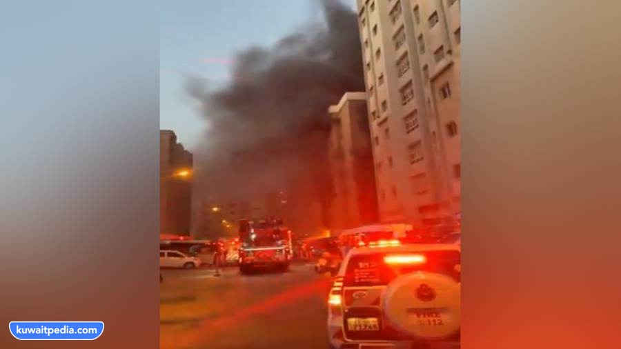 صور حريق مبنى المنقف